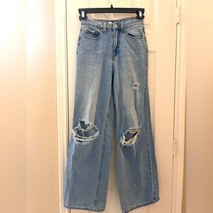 Effortlessly Cool: BP Nordstrom High-Rise Barrel-Leg Jeans (Size 25)